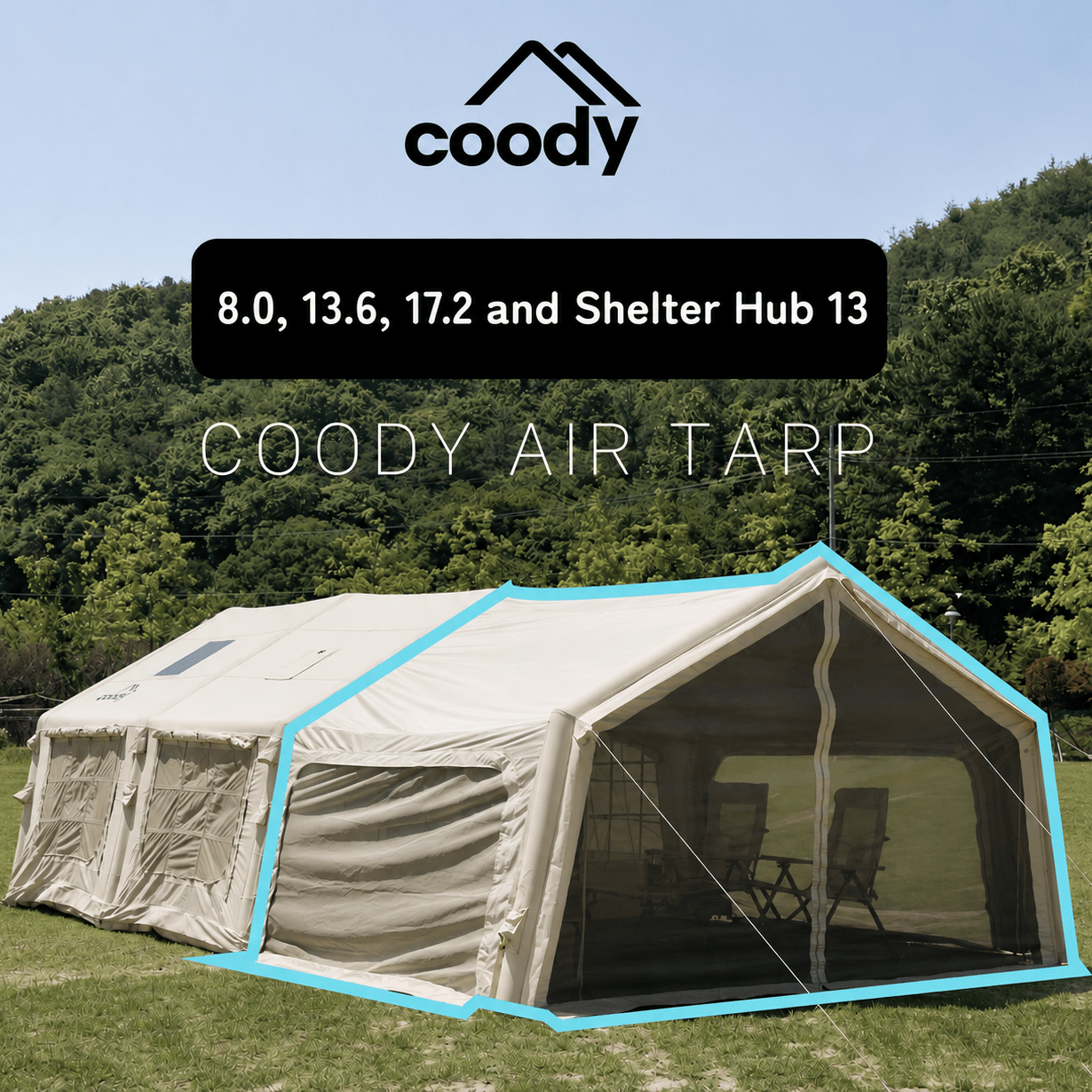 Auvent Gonflable Coody Air Tarp – Extension pour Tentes - Coody France