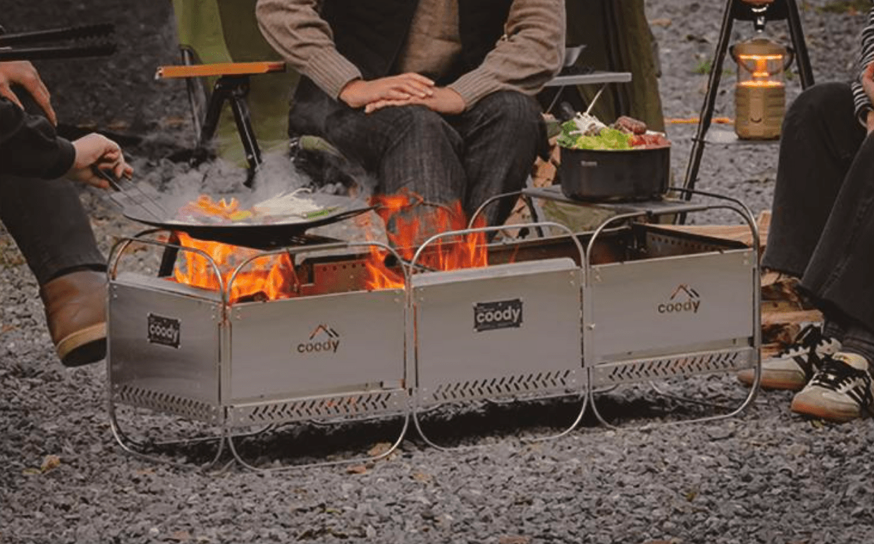 Brasero Pliable Coody – Inox | Cuisson & Feu de Camp - Coody France