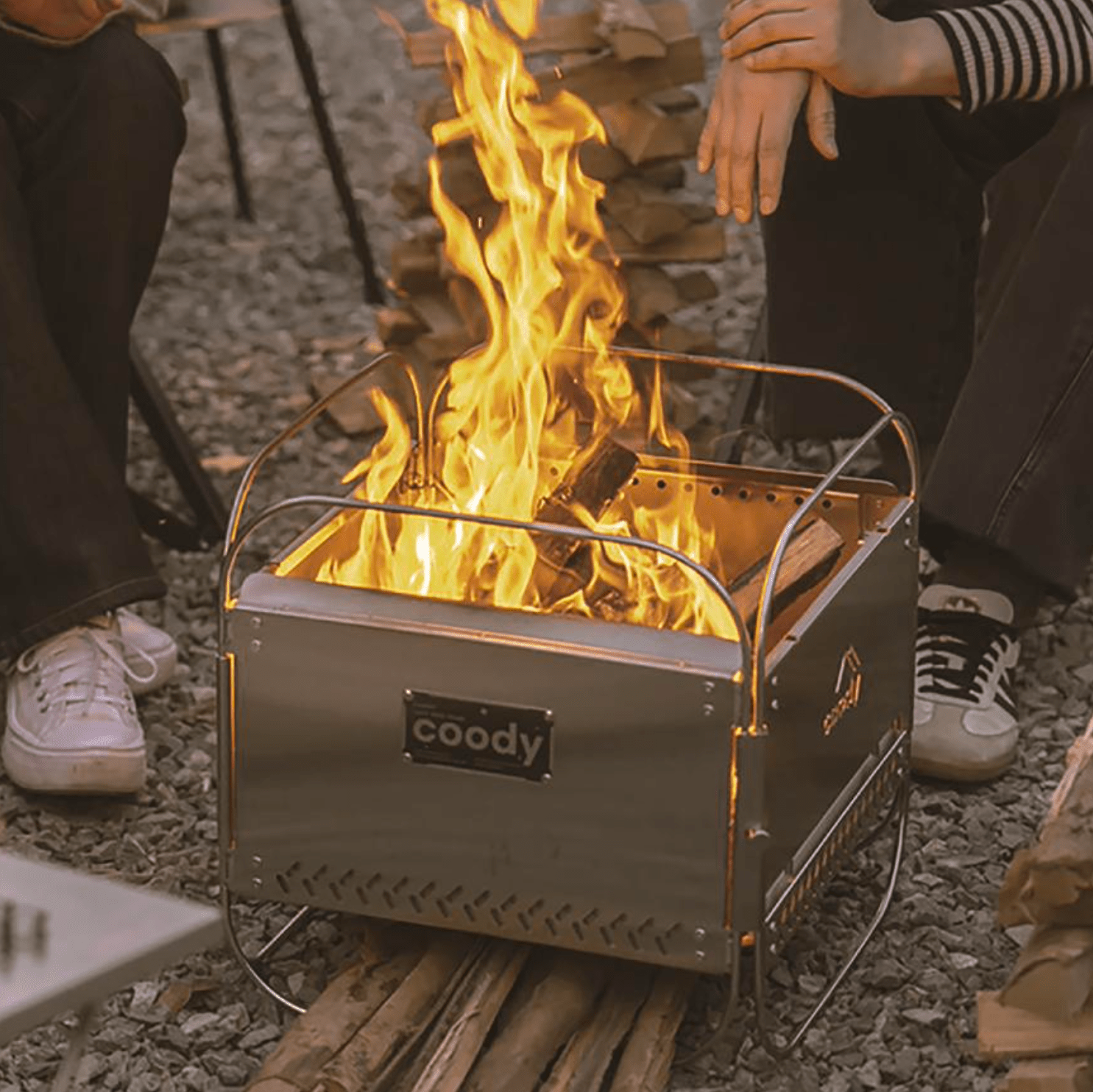Brasero Pliable Coody – Inox | Cuisson & Feu de Camp - Coody France