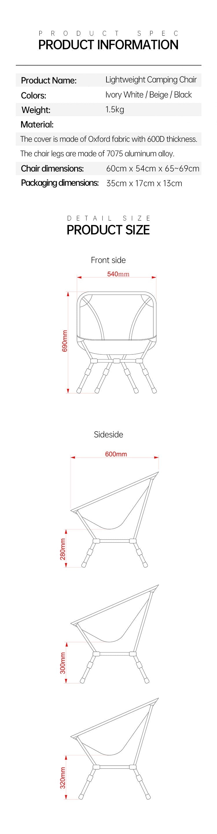 Chaise Lune Ultra-Légère Coody – 1,5 kg Seulement - Coody France