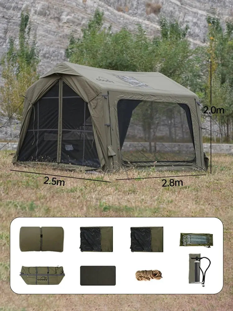 Tente Gonflable Coody 7.0 – 2-3 Personnes | Coton TC - Coody France