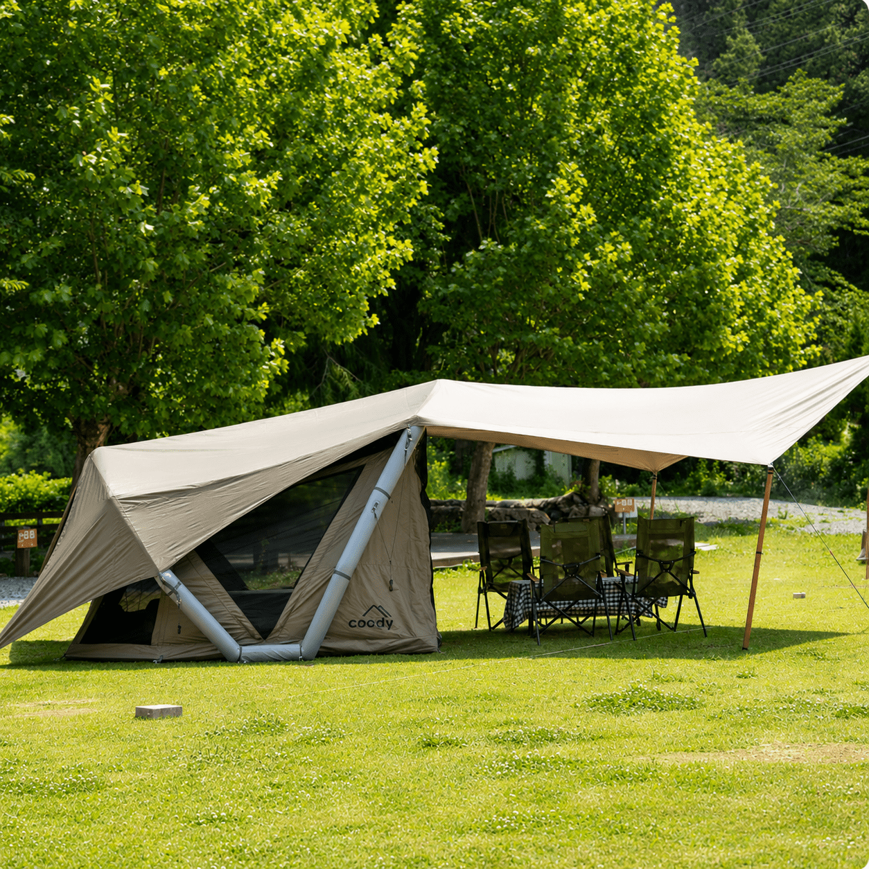 Tente Gonflable Coody Havena – Auvent Intégré | 4 Pers. - Coody France